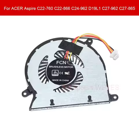 CPU Fan New For ACER Aspire C22-760 C22-866 C24-962 D19L1 C27-962 C27-865 Cooling 4-Pin Cooler DFS15