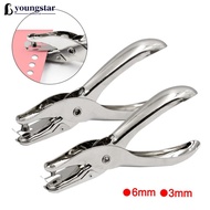 YOUNGSTAR 1Pc Metal 6mm Pore Diameter Punch Pliers Single Hole Puncher Hand Paper Scrapbooking Punch