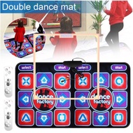 Double Dancing Mat Wireless Dance Mat TV with 2 Game Controller AV Ouput Game Dancing Pads with Remo
