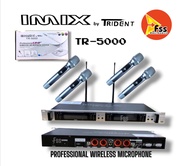IMIX Trident TR-5000 4 Wireless MIcrophone  4 Channel Professional UHF Wireless Microphone