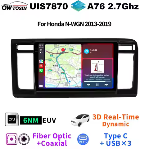 FYT7862 Car Radio GPS Autoradio Android Head Unit 360° AHD 1080P Camera For Honda N-WGN 2013-2019 Au