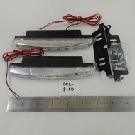 (1pair DRL-8LED) (6"inch) (White LED) Universal Car DRL Light LED Daylight lampu Slim