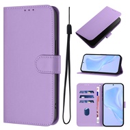 Solid-color Leather flip phone case for OPPO A6 GT A6S A6X A6T Pro A6K Card slot wallet PU style