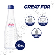 Evian Sparkling Carbonated Natural Mineral Water 750ML/330ML/Evian Natural Mineral Water Glass Bottl