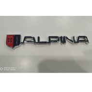 [READY STOCK !!!] BMW Alpina wording emblem logo / bmw bodykit Chrome