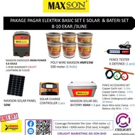 Crilight MAXSON Pagar Elektrik Kebun Fence Electric M30 3.0 Joule Complete Set (8 Hingga 10 Ekar)