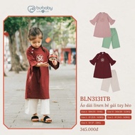 Bu baby - bubaby linen ao dai Set for boys and girls -12M 24M 3Y 4Y 5Y - 64A - BF64A