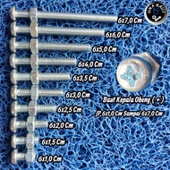 JP bolt round screwdriver Head M6 (Bolt + Nut Price 50pcs) Jp Pan Head M6 Machine screw (Length M6x1