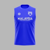 [READY STOCK] Malaysia ''Harimau Malaya" Jersey Blue/White - SLEEVELESS