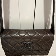 Chanel 香奈兒 vintage 黑武士 相機包/斜背包/肩背包