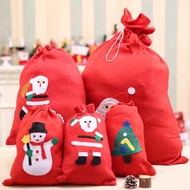MERAH Jumbo Red Santa Gift Bag Large Santa Bag Costume Christmas Ornament Gift Sack Christmas Gift
