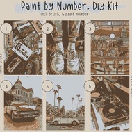 CODE W5U6 Paint By Number Kit A3 RETRO SERIES