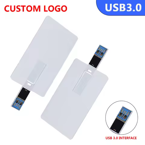 Credit Card USB 3.0 Pendrives 32GB 64GB Memory Stick Plastic Bank Card USB Flash Drive 8GB Wedding G