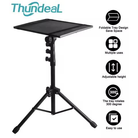 Universal Projector Tripod Stand 160cm fit 10KG Projector Stand Bracket Adjustable Tabletop Floor Pr