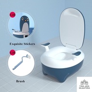 QIEZO BZ-102 Portable Baby Potty Training Toilet with Backrest & Handle