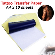 10Pcs Tattoo Transfer Paper Thermal Printer A4 Size Stencil Tatto Hermal Papers