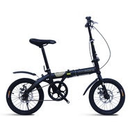 ☌Phoenix folding bike 20 inch single-speed small wheel type off-road adult men s and women ultra-light portable bike.