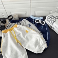 Children Korean Style Embroidered Sweatpants Sweatpants Autumn New Style Men Women Casual Pants Cuff