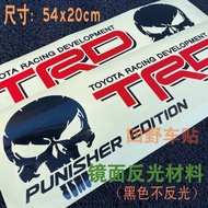 สติกเกอร์ติดรถกระบะ trd4x4 Off Road PRO-4X สติกเกอร์แต่งรถแถบสีสติกเกอร์ติดรถออฟโรดสะท้อนแสง