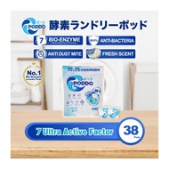 Poddo 15G Bio Enzyme 38 Pods Laundry Capsule Refill Pack - Universal