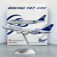 Hx Model China Airlines Alliance B747-400 B-18206 1: 400 Alloy Aircraft Model