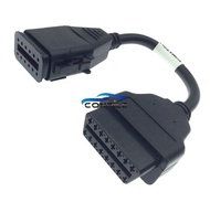 12Pin To OBDII OBD2 16Pin สำหรับ Komatsu สำหรับ Cummins Diagnostic สายเชื่อมต่อสาย