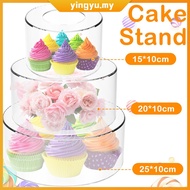 Acrylic Fillable Cake Stand Clear Cake Riser Cylinder Cupcake Stand Decorative Cake Display Round Ca