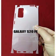 3-layer PPF full back border sticker for Samsung Galaxy S20 FE (SM-G781B SM-G781U SM-G781U1 SM-G781W