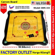 【Free Gift】 Carrom Board GMS-333 Papan Carrom Papan Kayu Carrom Wood Carrom Board Carrom Board Profe