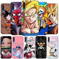 case For Samsung Galaxy A50 A50S A30S Case Silicon Phone Back Cover Soft black tpu Brilliant Art