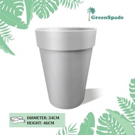 [Buy More, Save More] Green Spade - Pots - BABA BI-NB-340X (White) 340mmD x 460mmH