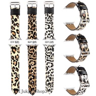 Leopard Print Leather Watch Strap For iwatch123456 SE