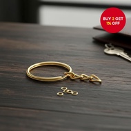 50 Keychain Rings & 50 8mm Chain Rings Combo  50 Cincin Rantai Kunci & 50 Cincin Rantai 8mm Kombo