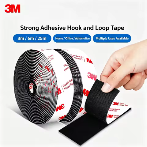 3M Strong Double-sided Adhesive Hook and Loop Tape High-adhesion for Car Mats Home Use More - Strong