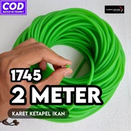 Karet Slingshot Ikan 1745 Hijau Neon Grade A Karet Ketapel Ikan Latex Elastis Kuat