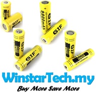 Original GIF GTF YELLOW 16340 14500 18650 2800 9800 9900 12000 MAH Rechargeable Battery 3.7V Li-ion 