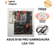 【USED】 ASUS B150 PRO GAMING AURA Motherboard | B150 | LGA 1151 | Intel 6th, 7th Gen Intel | ATX