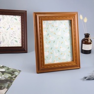 Pine Log photo frame Made In Taiwan 5 * 7 5X7 Inch Customizable-Twist Carving