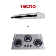 (Package Offer) Tecno TCH901BK/SS Slim Hood + SR98SV Stainless Steel Hob