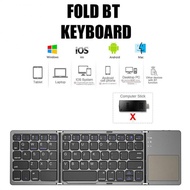 Mini Folding Keyboard Touchpad Bluetooth-compatible 3.0 Foldable Wireless Keypad For Windows Android Ios Tablet Ipad Phone