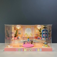 Box Labubu Display the MONSTERS Lazy Yoga Series ของเล่นตัวการ์ตูนสำหรับผู้ชายและผู้หญิงอายุ 8 ปีขึ้