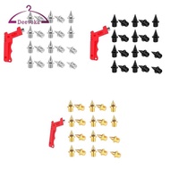 [deevoka] 20pcs Athletic Shoe Spikes Replacement Accessories Athletic Running Spikes for Short Runni