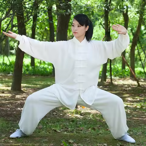 Unisex Tai Chi Cotton Rayon Clothes, Tai Chi Uniform, Taiji Fu, Martial Arts Wushu Uniform, Morning 