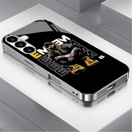 eminem Luxury Plated Frame Glass Phone Case For Samsung Galaxy S22 S23 S24 S25 Ultra A22 A23 A25 A33