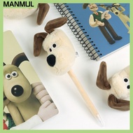 Wallace & Gromit Plush Ballpoint Pen 0.7mm PINKFOOT Character Pen · Soft Touch · Gift Item