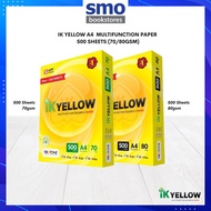 IK YELLOW A4 COPIER PAPER 1 REAM 500 SHEETS - KERTAS A4 Office Paper