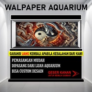 AQUARIUM STICKERS, AQUASCAPE, AQUARIUM GLASS STICKERS, AQUARIUM BACKGROUNDS, BIKINI BOTTOM THEME FA2