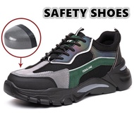 Ultra-light Safety Shoes Anti-Slip Work Safety Shoes Ultra-Light Steel Toe Safety Shoes Reflective Safety Shoes Anti-Slip Wear-Resistant Work Shoes Anti-Sm CGVV