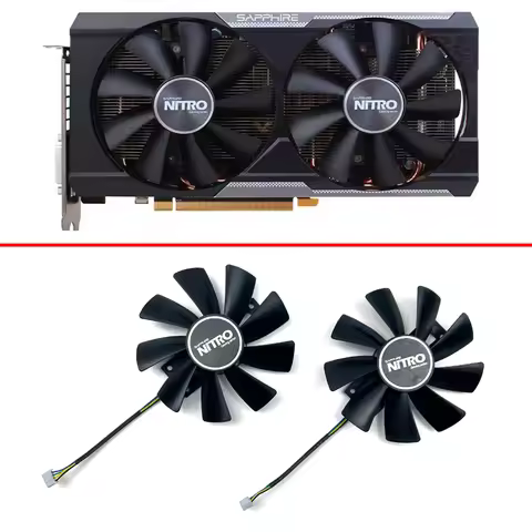 NEW Cooling Fan 100mm 4pin GAA8B2U For Sapphire R9 380 380X 2G/4G D5 Graphics Card Replacement Fan