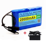 ALEAIVY Portable 24V 20000mah Lithium Battery Rechargeable Battery Pack larger Capacity+Battery Char